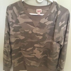 Mossimo Supply Co. Camo print sweatshirt.